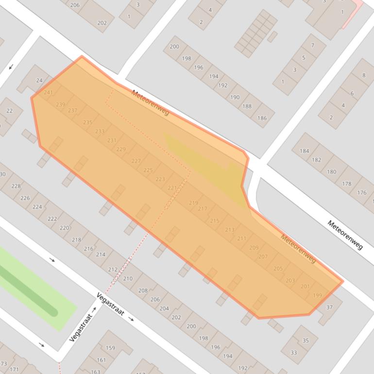 Kaart van postcodegebied 1033HA.