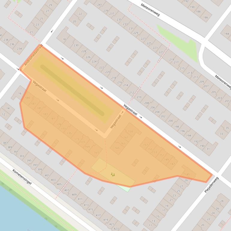 Kaart van postcodegebied 1033HS.