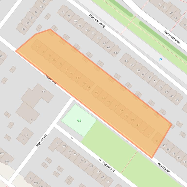 Kaart van postcodegebied 1033HW.