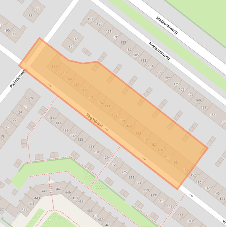 Kaart van postcodegebied 1033JA.