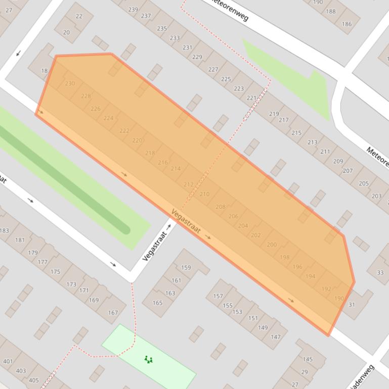 Kaart van postcodegebied 1033JB.