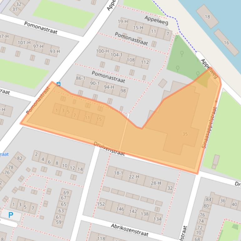 Kaart van postcodegebied 1033JR.