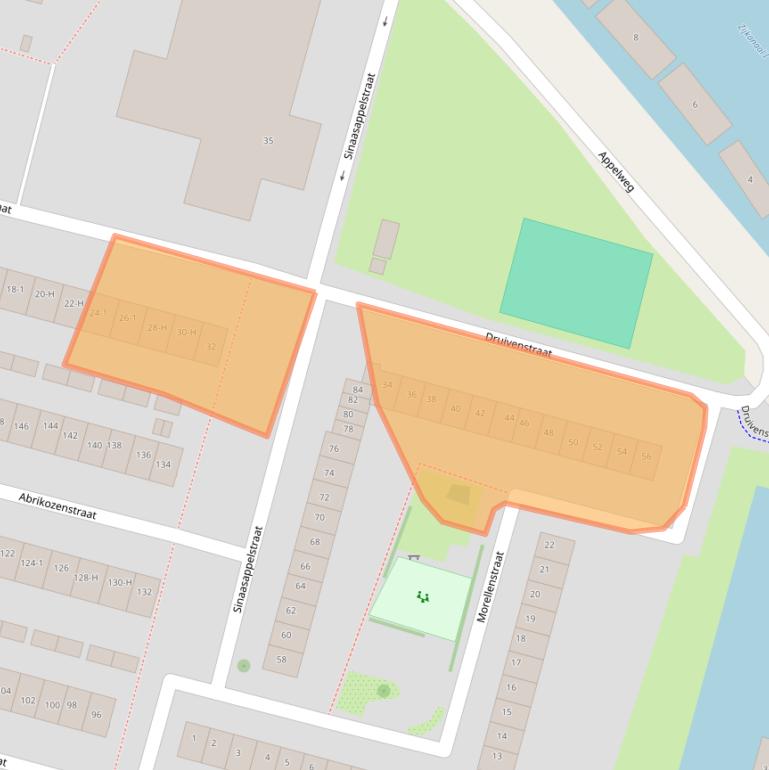 Kaart van postcodegebied 1033JV.