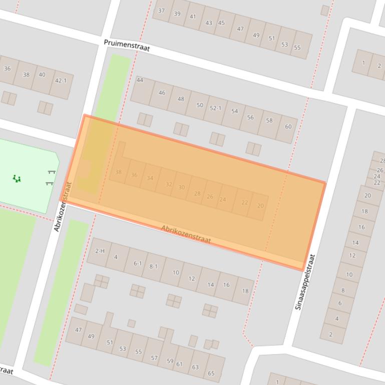 Kaart van postcodegebied 1033KB.