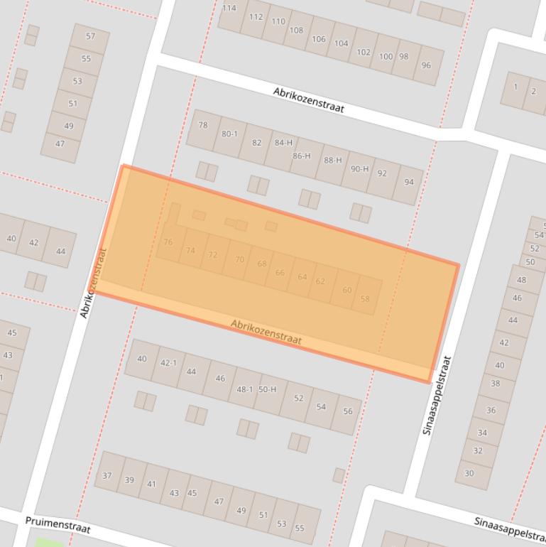 Kaart van postcodegebied 1033KD.