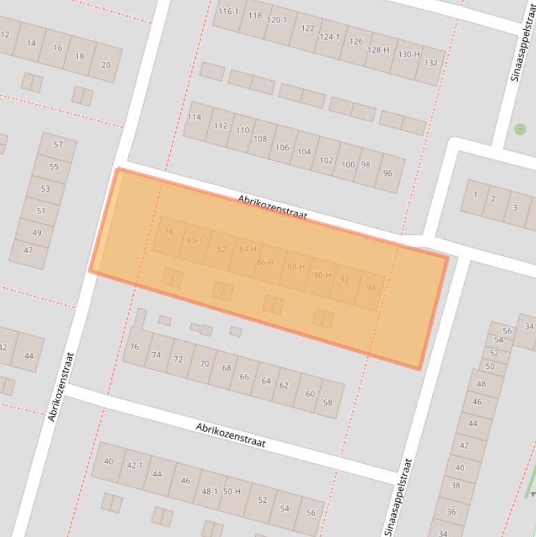 Kaart van postcodegebied 1033KE.