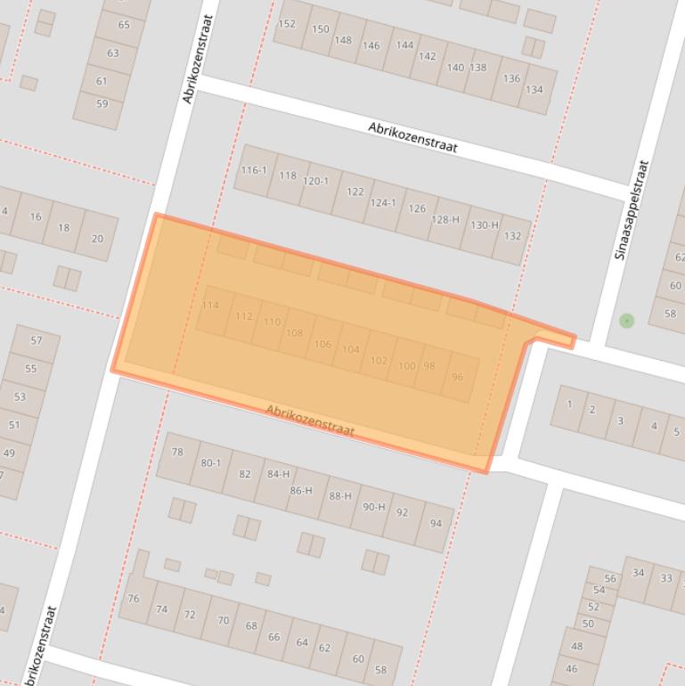 Kaart van postcodegebied 1033KG.