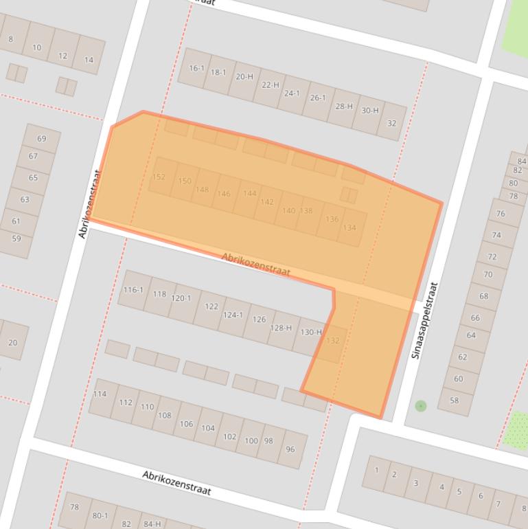 Kaart van postcodegebied 1033KJ.