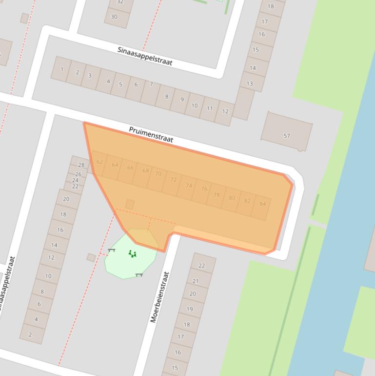 Kaart van postcodegebied 1033KR.