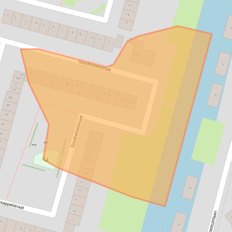 Kaart van postcodegebied 1033KX.