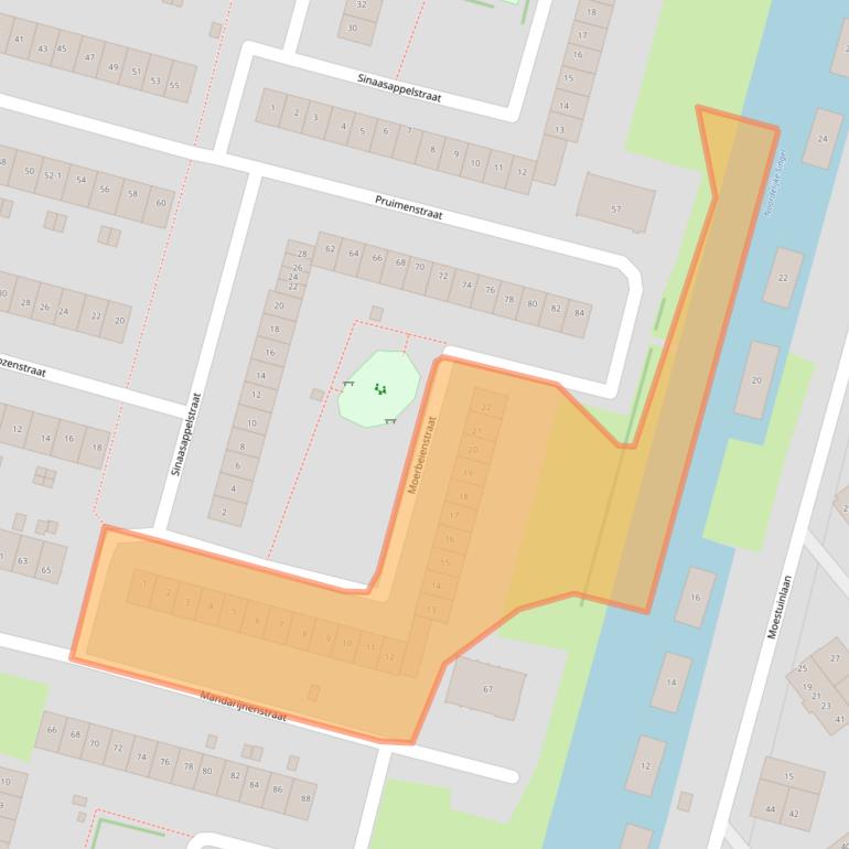 Kaart van postcodegebied 1033KZ.