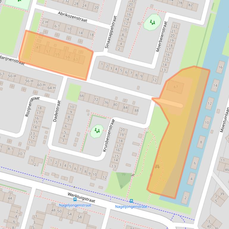 Kaart van postcodegebied 1033LB.