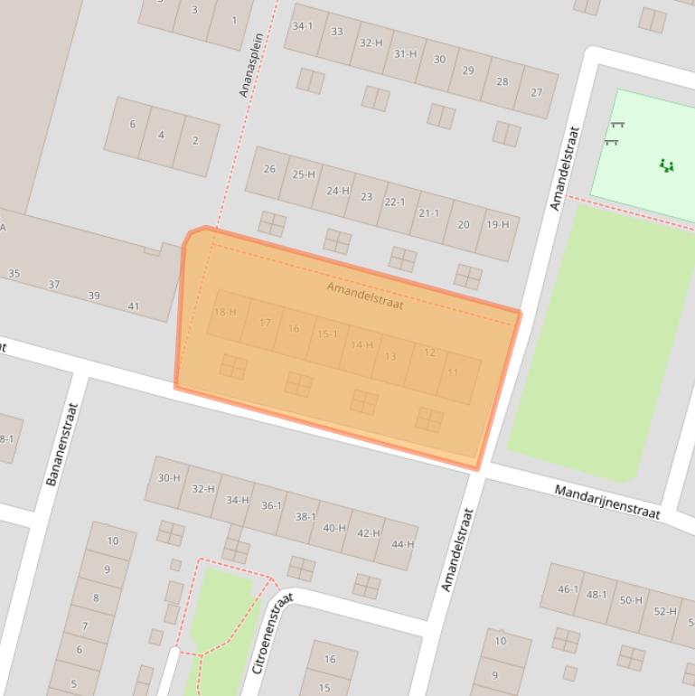 Kaart van postcodegebied 1033LM.