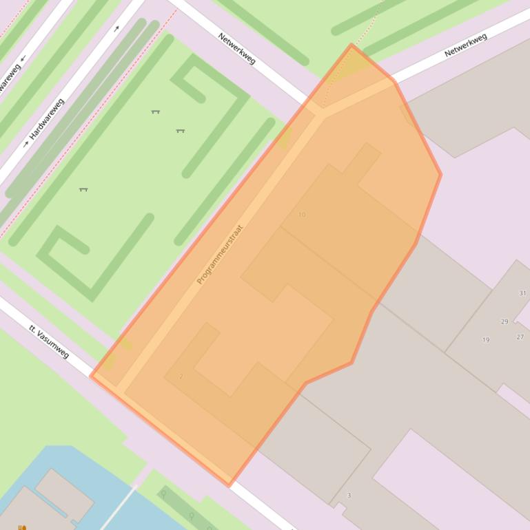 Kaart van postcodegebied 1033MT.