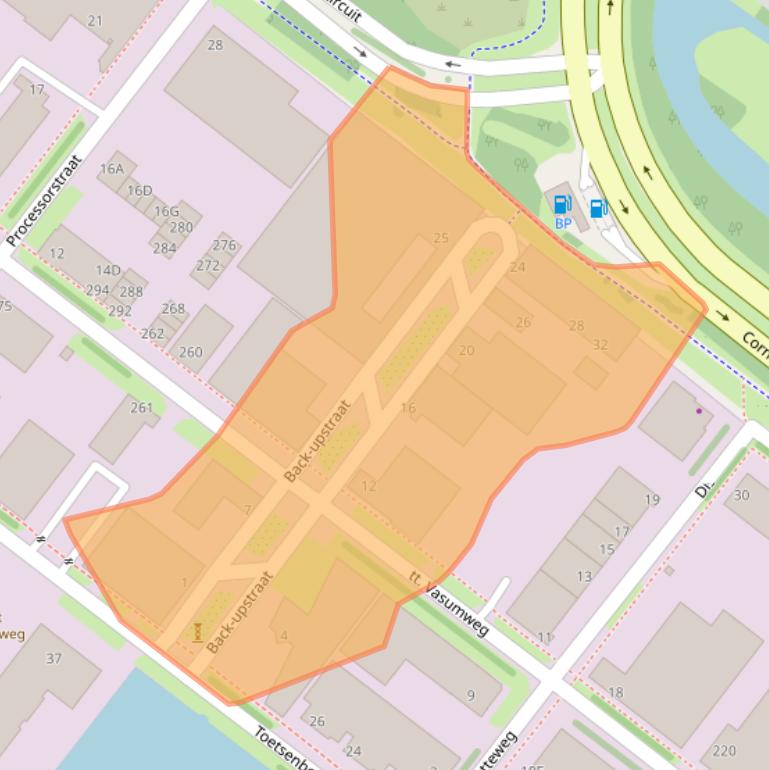 Kaart van postcodegebied 1033NX.