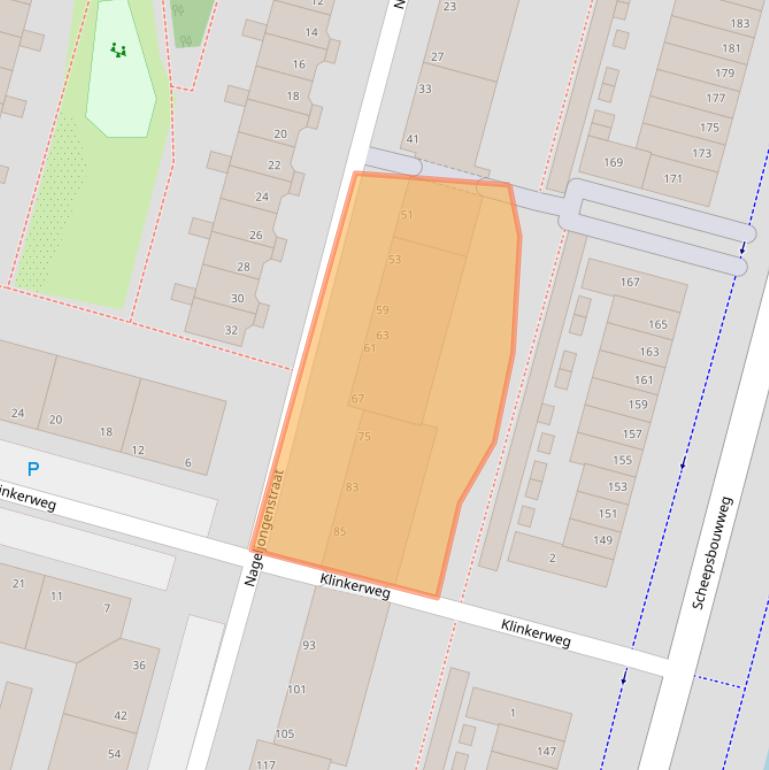 Kaart van postcodegebied 1033PB.