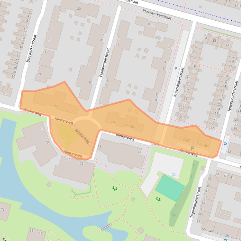 Kaart van postcodegebied 1033PN.