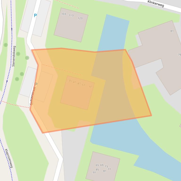 Kaart van postcodegebied 1033RP.