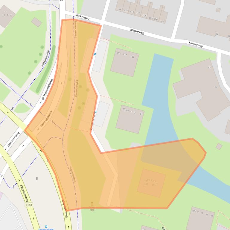 Kaart van postcodegebied 1033RR.