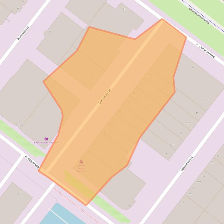 Kaart van postcodegebied 1033RV.