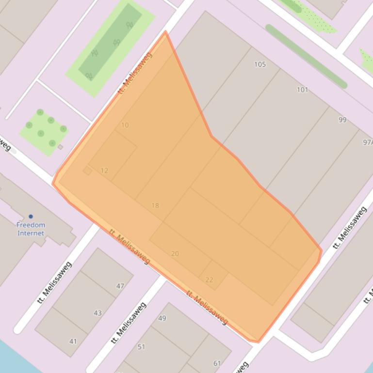 Kaart van postcodegebied 1033SR.