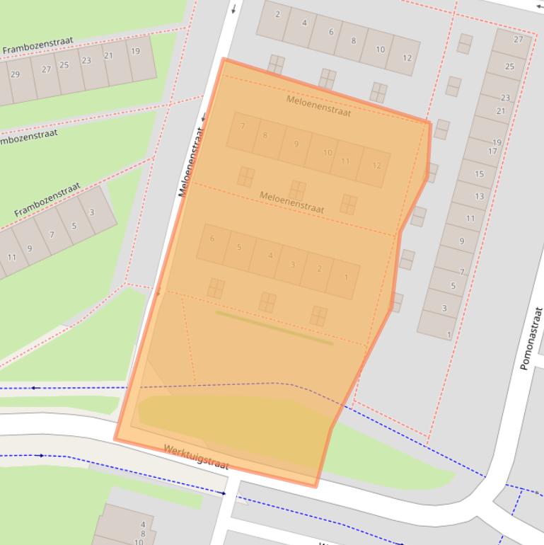 Kaart van postcodegebied 1033SZ.