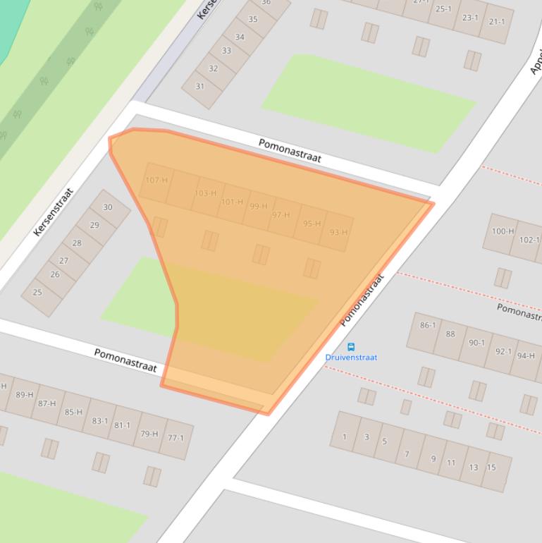 Kaart van postcodegebied 1033TG.