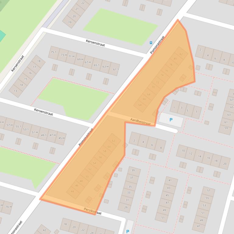 Kaart van postcodegebied 1033TJ.