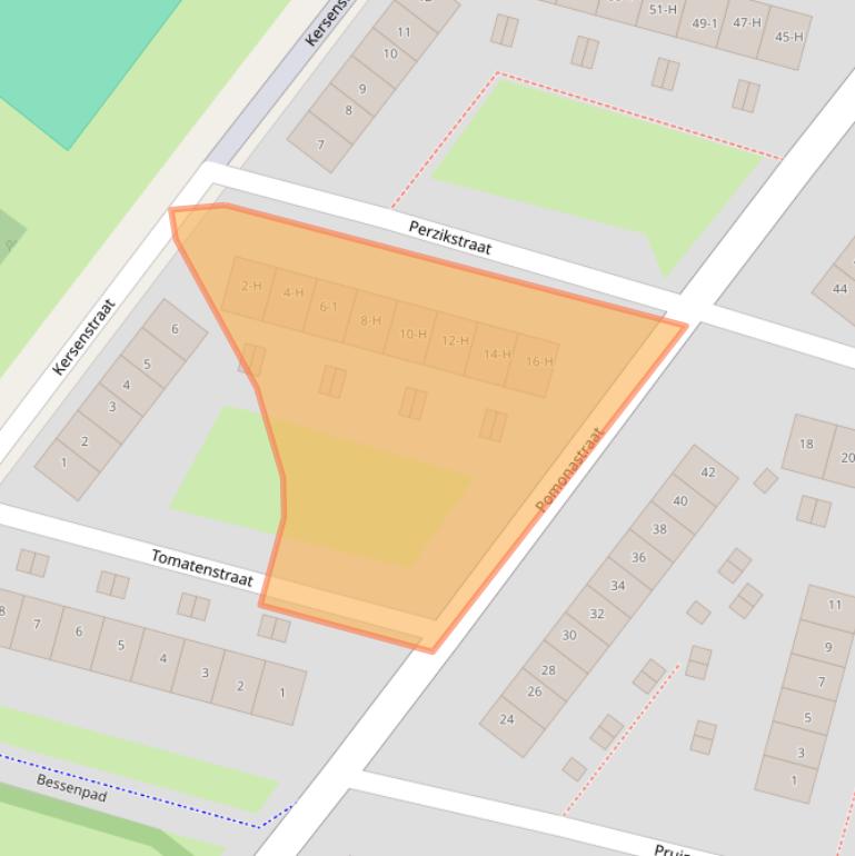 Kaart van postcodegebied 1033TN.