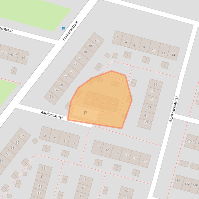 Kaart van postcodegebied 1033TS.