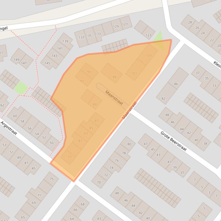 Kaart van postcodegebied 1033VC.