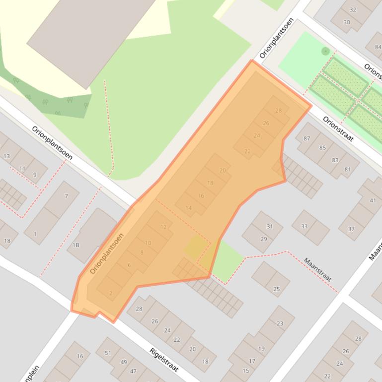 Kaart van postcodegebied 1033VH.