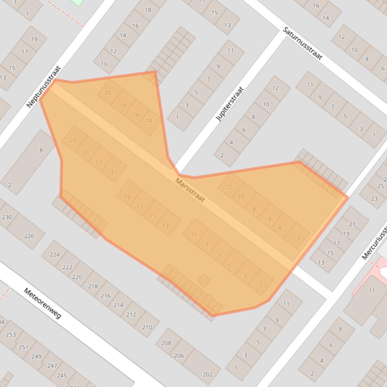 Kaart van postcodegebied 1033VP.