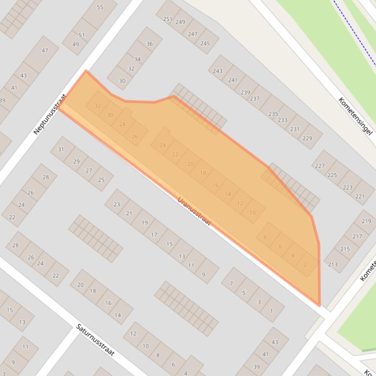 Kaart van postcodegebied 1033VW.