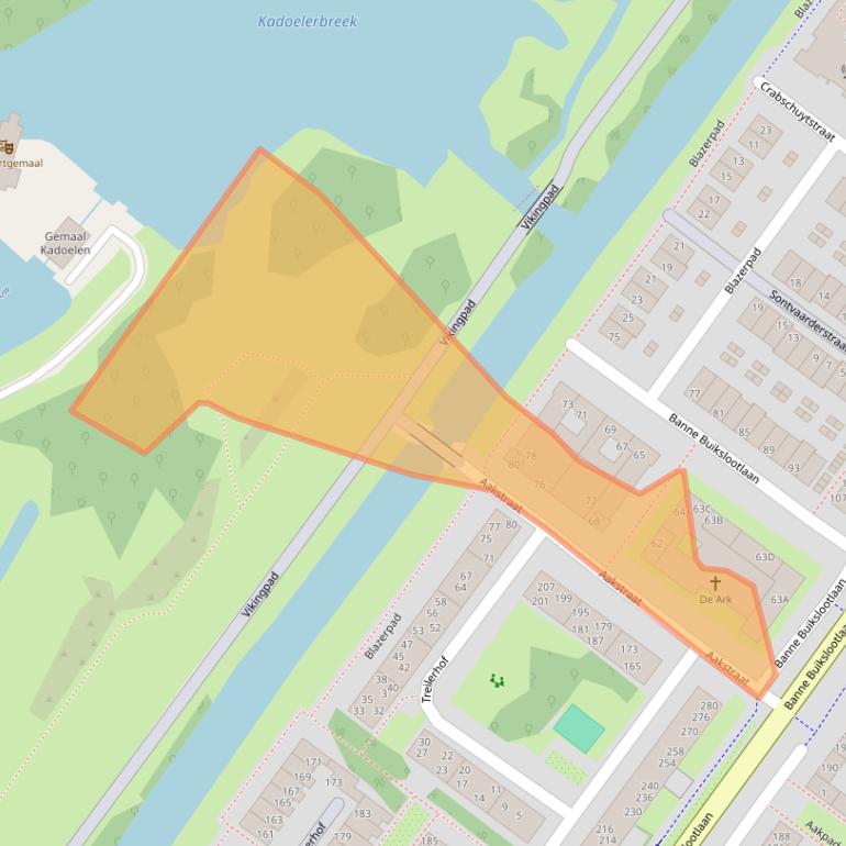 Kaart van postcodegebied 1034BP.