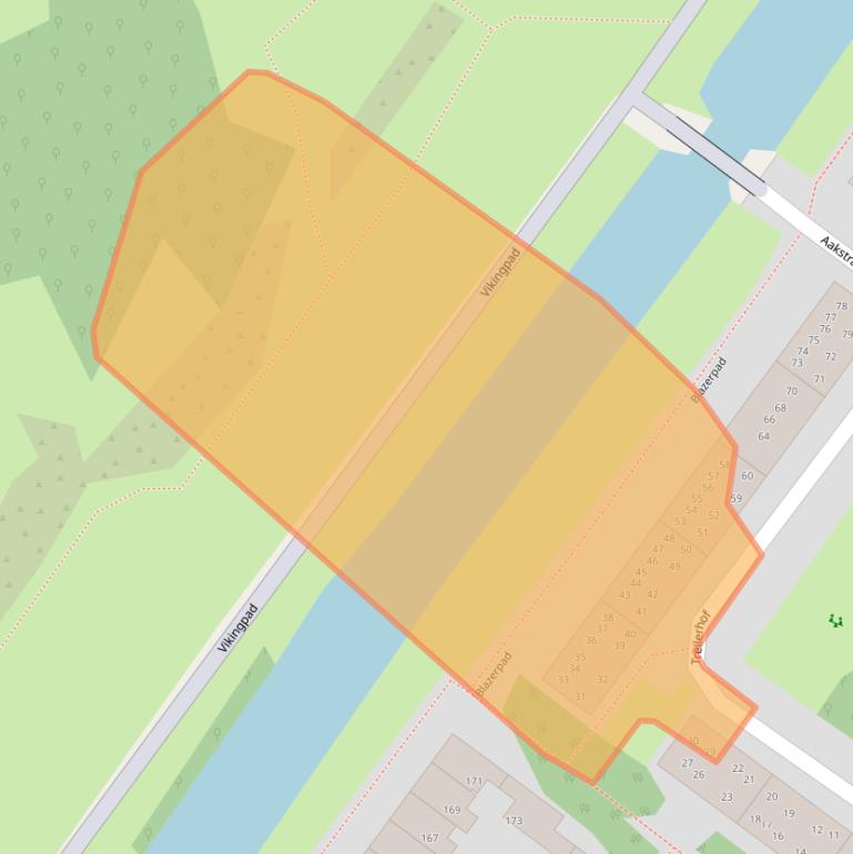 Kaart van postcodegebied 1034CB.