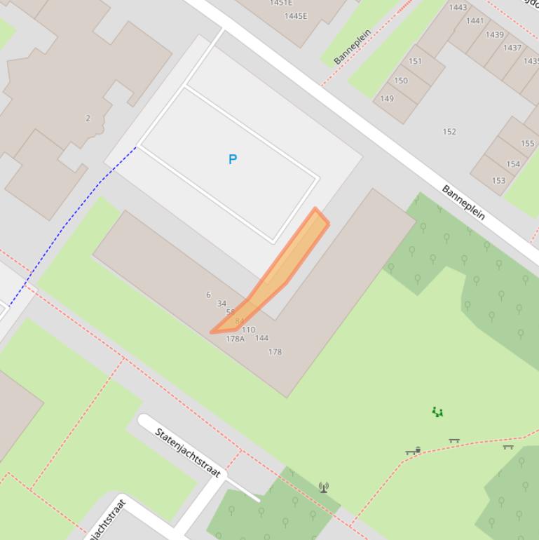 Kaart van postcodegebied 1034EE.