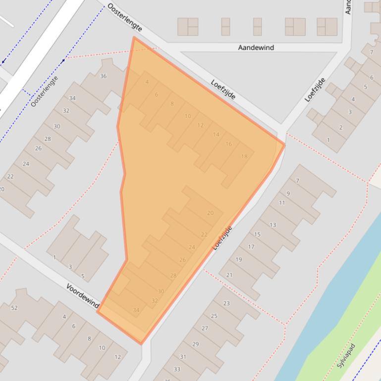 Kaart van postcodegebied 1034KX.