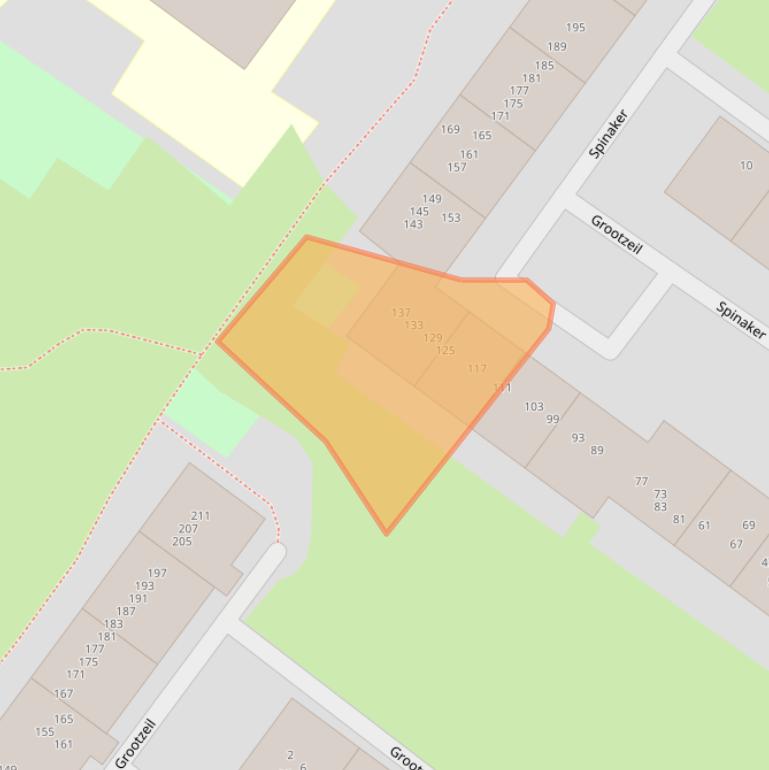 Kaart van postcodegebied 1034MH.