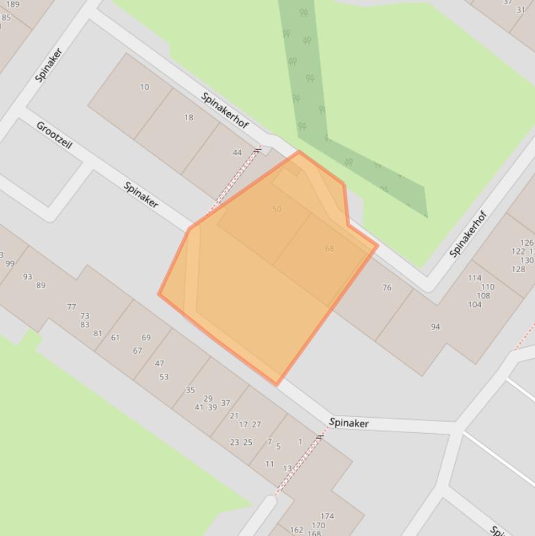 Kaart van postcodegebied 1034MN.