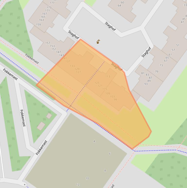 Kaart van postcodegebied 1034NX.