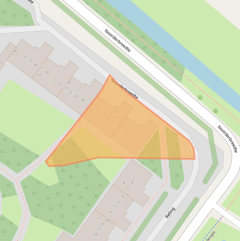 Kaart van postcodegebied 1034PG.