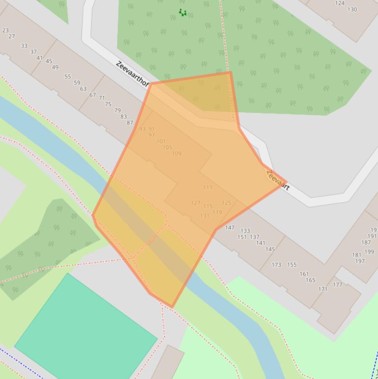 Kaart van postcodegebied 1034RG.