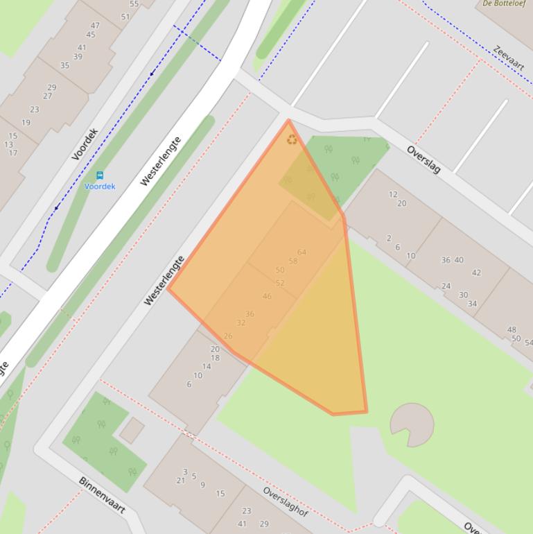 Kaart van postcodegebied 1034RM.