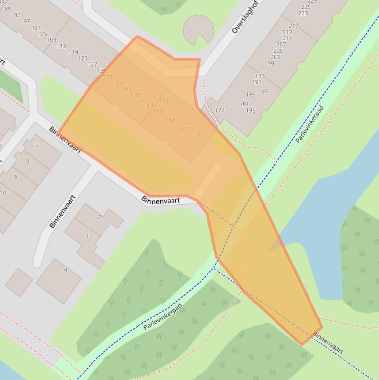 Kaart van postcodegebied 1034RZ.