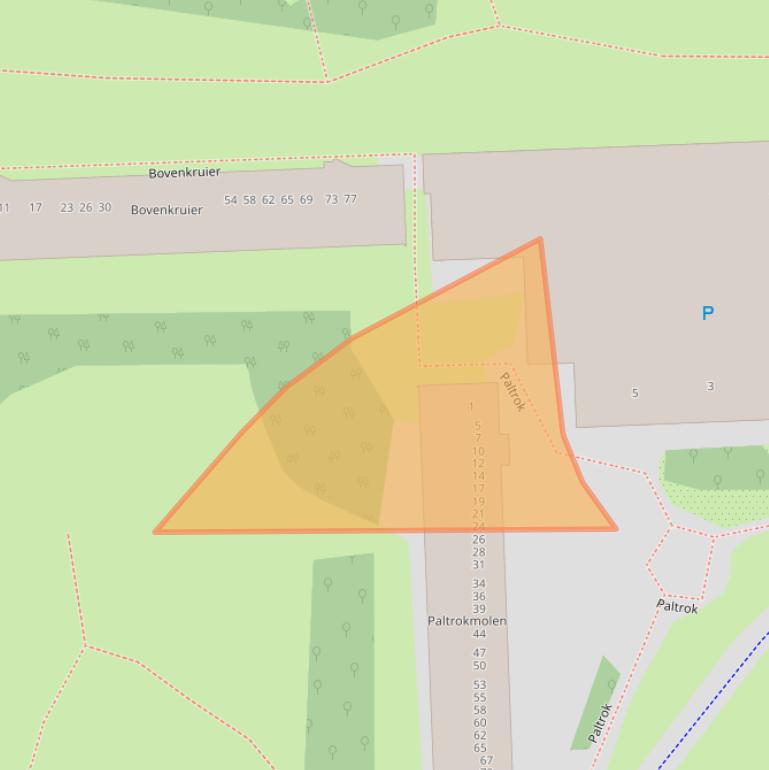 Kaart van postcodegebied 1035AE.