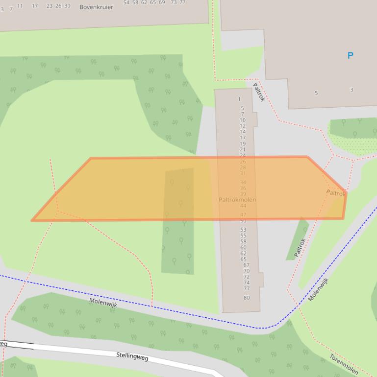 Kaart van postcodegebied 1035AG.