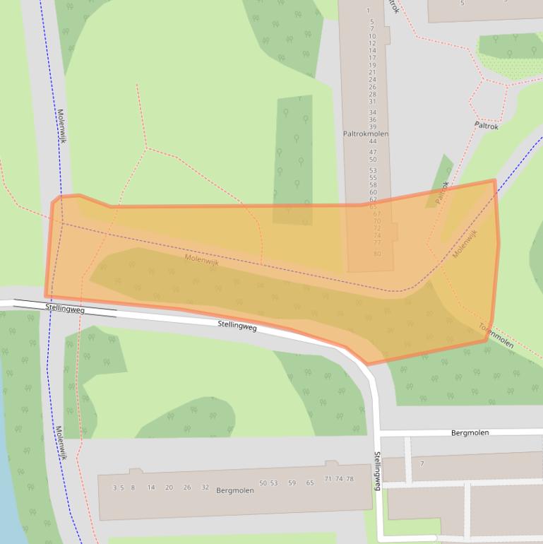 Kaart van postcodegebied 1035AJ.