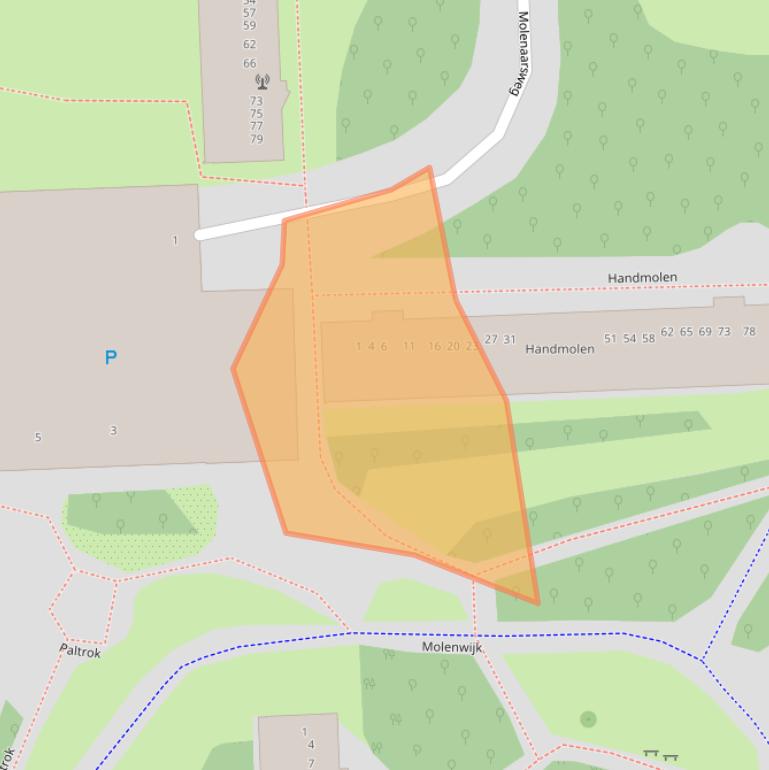 Kaart van postcodegebied 1035AP.