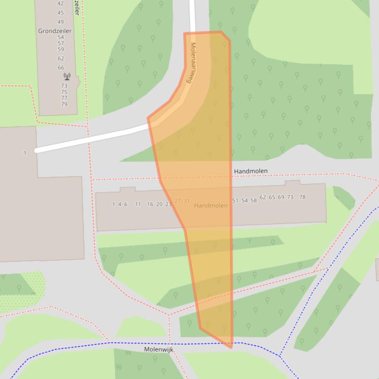 Kaart van postcodegebied 1035AR.